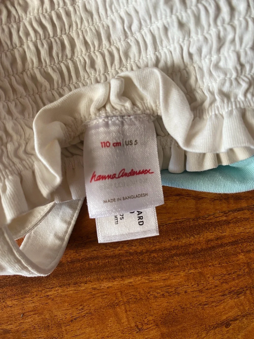 Hanna Andersson Girls Sleeveless Smock Rainbow Sundress Size 5 Girly Cottagecore